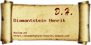 Diamantstein Henrik névjegykártya